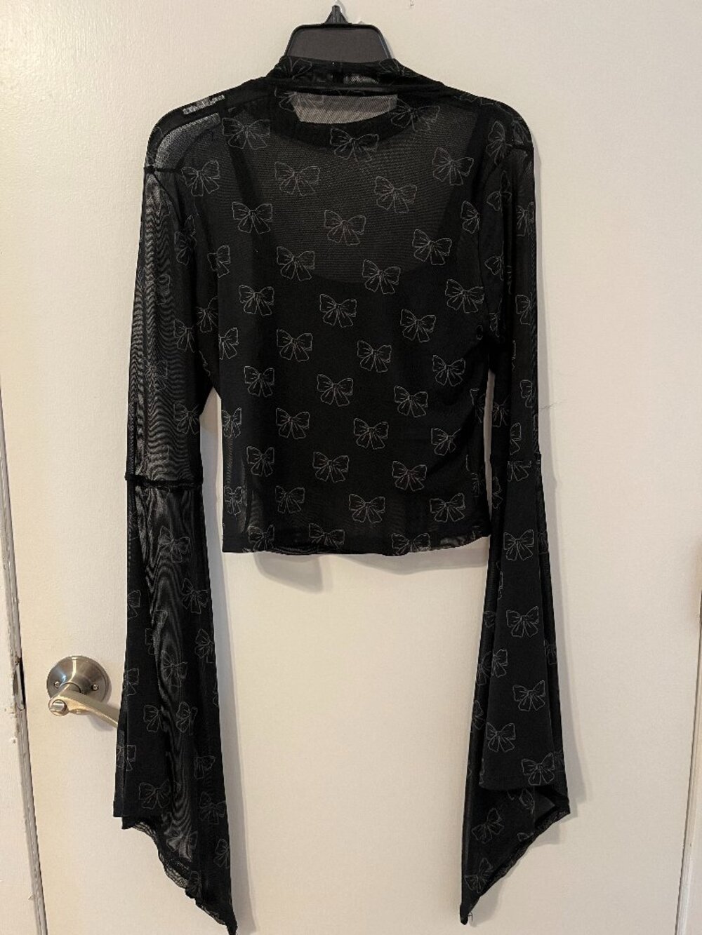 High Neck Angel Sleeve Top
